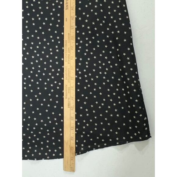 Madewell Shift Dress Size Small 100% Silk Star Print Button Back V-Neck Lined - Picture 8 of 8